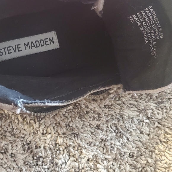 Steve Madden Women's Earnst-V Suede High Tops w/ Side Zip,‎ Size 6.5 B. - Picture 8 of 10